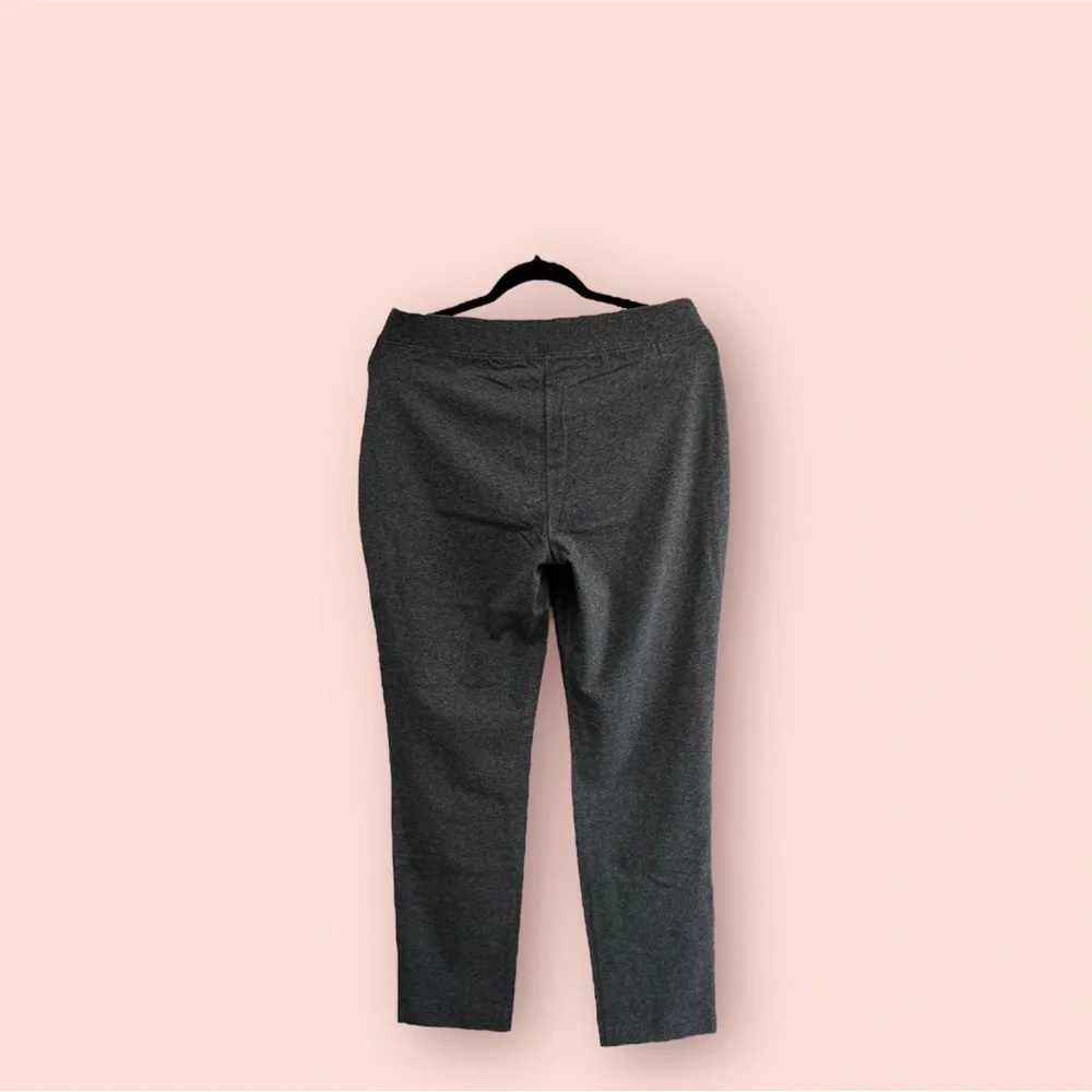 TALBOTS Cotton Deep Dove Grey Heather Leggings - Picture 2 of 5